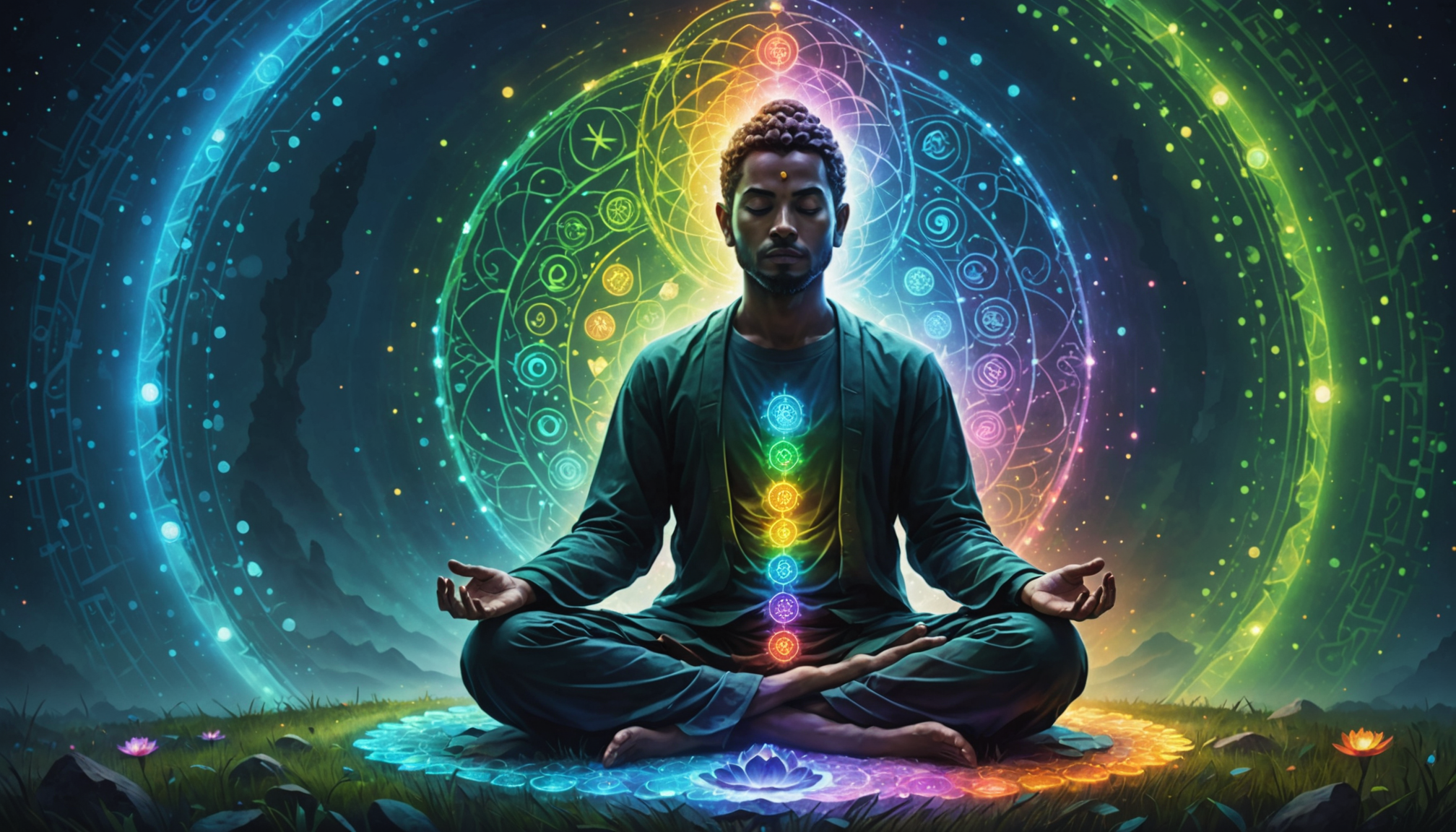 Balancing chakras for physical well-being